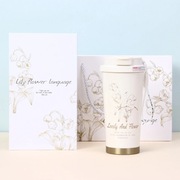 Kubek termiczny z motywem konwalii Lily Flower Language