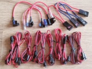 Diody led 5mm w obudowie z przyłączem + bezpieczniki 10szt.