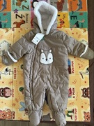 C&A Wiewiórka - zimowy kombinezon z kapturem,74 cm, 6-9 M, NOWY !!!