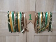 Safari girlanda urodzinowa na krzesełko na roczek