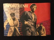 1955 Pokolenie Plakat Filmowy Wajda Łomnicki Janczar Modrzyńska 416 mm
