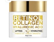 Retinol + Kolagen + Kwas Hialuronowy – Krem Liftingująco-Nawilżający 60g