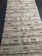 Dywan kilim wełniany 210 115 BDB tkany z pasków naturalnych futrzanych