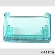 LEGO 92583 SZYBA auta 3 x 6 x 2 niebieska przezroczysta / Trans-Light Blue 