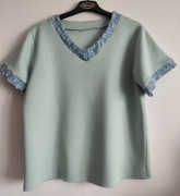 Nowa Bluzka masełko mięta R - XL Made in Italy