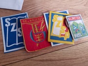 stare naszywki prl szsp zhp i inne, zestaw 6 sztuk