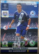 PANINI CHAMPIONS LEAGUE 2014/15 KARTA TEAM MATE MATIAS SUAREZ