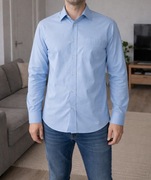 Koszula męska 2 sztuki długi i krótki rękaw rozmiar 42 bawełna 60% Konsul