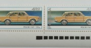 Znaczek pocztowy polski fiat 125 p 2 sztuki 