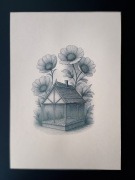 Rysunek szkic grafika artystyczna ramka