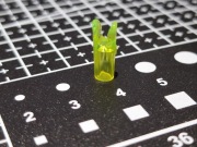 Nasadka na strzały, Pin Nock, przezroczysta, zielona