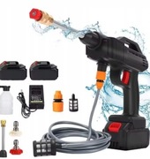 Bezprzewodowa Myjka Ciśnieniowa 30 BAR 21V 2x Aku Do Auta Ogrodu