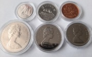 1968 - Kanada, set menniczy w kapslach (6 monet)