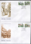 FDC,3547-3550,Dworki polskie,Bronowice,Oblębork,Biała Podlaska Obory