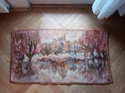 Gobelin vintage retro PRL ręcznie tkany 