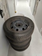 4 x OPONY ZIMOWE UŻYWANE 205/60R16 z FELGAMI