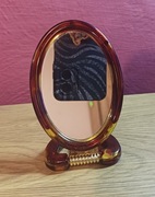 Dwustronne lusterko kosmetyczne z uchwytem 