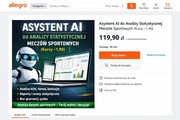 Asystent AI do analizy statystycznej meczów sportowych (kursy ~1,90)