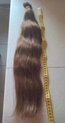 Włosy naturalne 55cm brązowe 120g