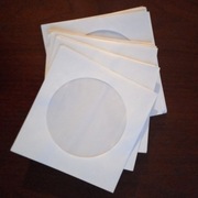 Koperty CD/DVD zestaw 15 sztuk z okienkiem białe