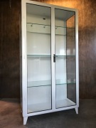 Szafa LOFT szklana metalowa medyczna szafka lekarska witryna industrialna