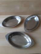 Zestaw 3 profesjonalnych naczyń Halco 18-8 s/s do zapiekania i podawania 