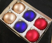 Bombki choinkowe szklane lata 90 - te, retro ozdoby vintage kolorowe bańki