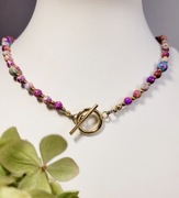 Naszyjnik: jaspis cesarski Toggle hand made