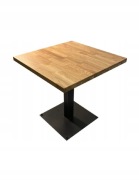 Stolik kwadratowy (kawowy / barowy / restauracyjny) - lite drewno