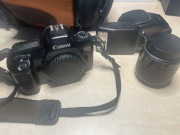 Canon EOS 1000N (analog) + obiektyw 35-80 + Speedlite 200E + akcesoria 