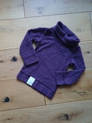 Koszulka termiczna z golfem dla dziewczynki fioletowa Wedze 98