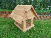 Karmnik dla ptaków duży impregnowany sadolin wiśniowy 88