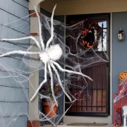 BIały pająk 125cm dekoracja halloween straszny dom nowy