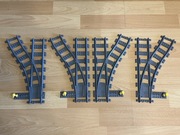 Tory kolejowe LEGO pociąg 4szt zwrotnica