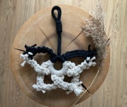 Ozdoba motyl makrama boho prezent 