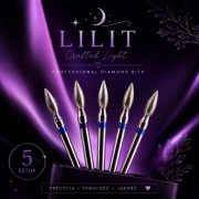 LILIT Crafted Light – Zestaw 5 Frezów Diamentowych Mini Flame