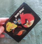 Portfel portfeli czarny Angry Birds dziecięcy  na rzep zamek 