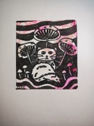 Miniatura na płótnie KOT I GRZYBY