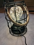 Stylowa lampa dekoracyjna Loft - USB/baterie - ciepłe światło 