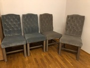 Komfortowe krzesła Almi Decor tapicerowane z pikowanym oparciem