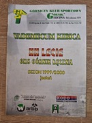 XX lecie GKS Górnik Łęczna program 1999/2000 jesień