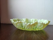 Szkło uranowe George Davidson talerzyk  1903r. "'William & Mary" n1