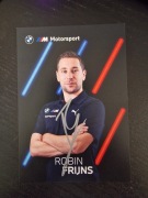 Karta BMW z autografem Robin Frijns WEC 6H Imola 2024