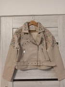 Ramoneska z miękkiej eko skóry zdobiona S/M