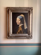 Obraz olejny, kopia wg Johann Vermeer van Delft Dziewczynka z perłą