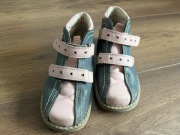 Botki Mazurek rozm. 27, różowo szare skóra naturalna