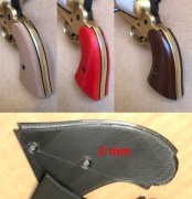 Remington 1858 Pietta korekta grubości rękojeści podkładka 2 mm+śruba