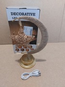 Lampa Nocna Biurkowa LED Lampa LED Gwiazda Księżycowa zasilanie usb,baterie