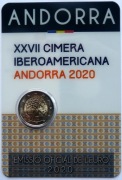 ANDORA 2020  2 EURO OKOL.  UNC !!!!!!!!!!