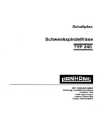 Frezarka dolnowrzecionowa PANHANS 240 z 1989 roku - schematy elektryczne